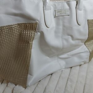 Jimmy Choo White and Gold Women's Bag
